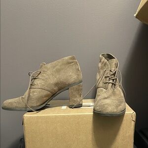 Dr. Scholl's Brown Suede Heeled Boots